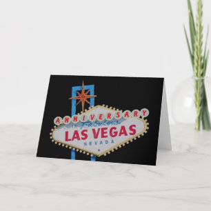 ANNIVERSARY in Fabulous Las Vegas Card Kort