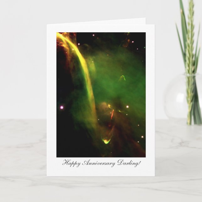 Anniversay för Protostar Herbig-Haro 34 lycklig Kort (Framsida)