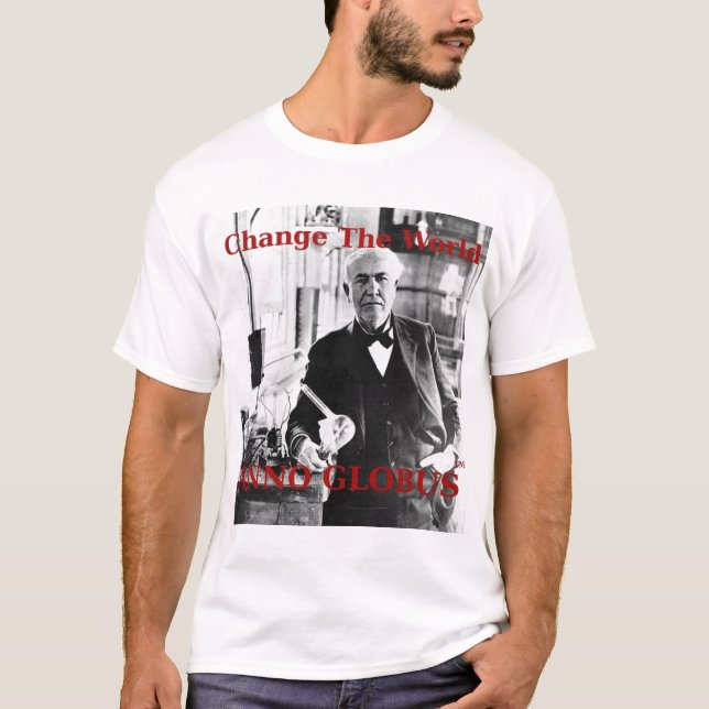 Anno Globus - Thomas Edison T Shirt (Framsida)