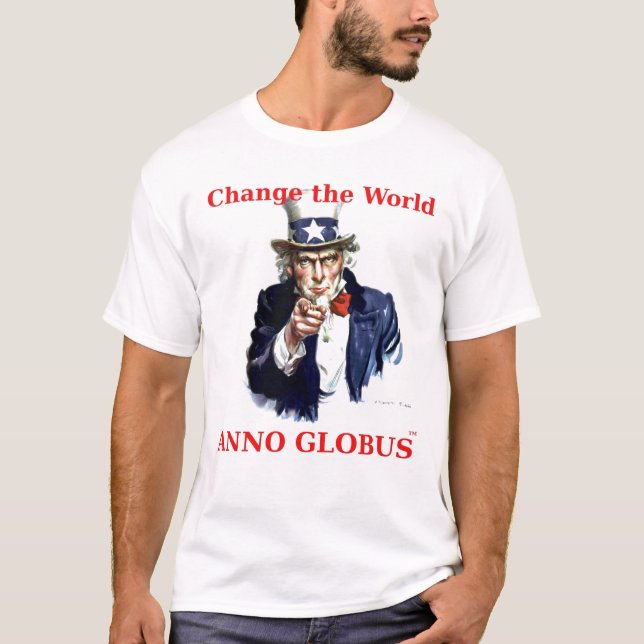 ANNO_GLOBUS-UncleSam-RED T-shirt (Framsida)