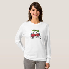 Annonce Jumeaux Garçons It's Twins Cerises Bonnets T Shirt