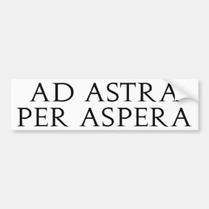 Annons Astra per Aspera Bildekal
