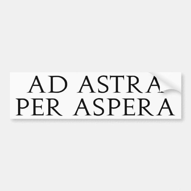 Annons Astra per Aspera Bildekal (Framsidan)