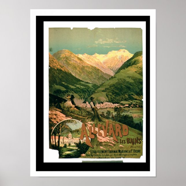 Annons för Allevard Les Bains, Isere (kol) Poster (Framsidan)