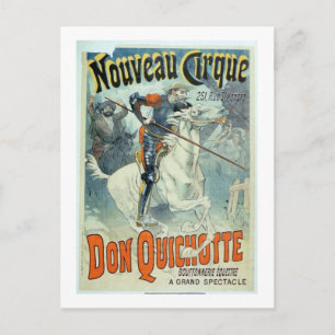 Annons för "Don Quijote, New Circus", Horse Vykort