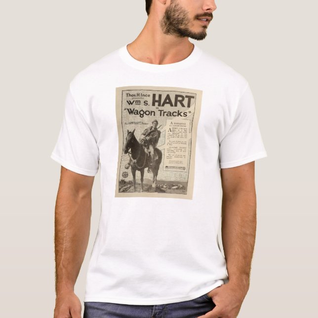 Annons för William S. Hart 1919 tyst Tee (Framsida)