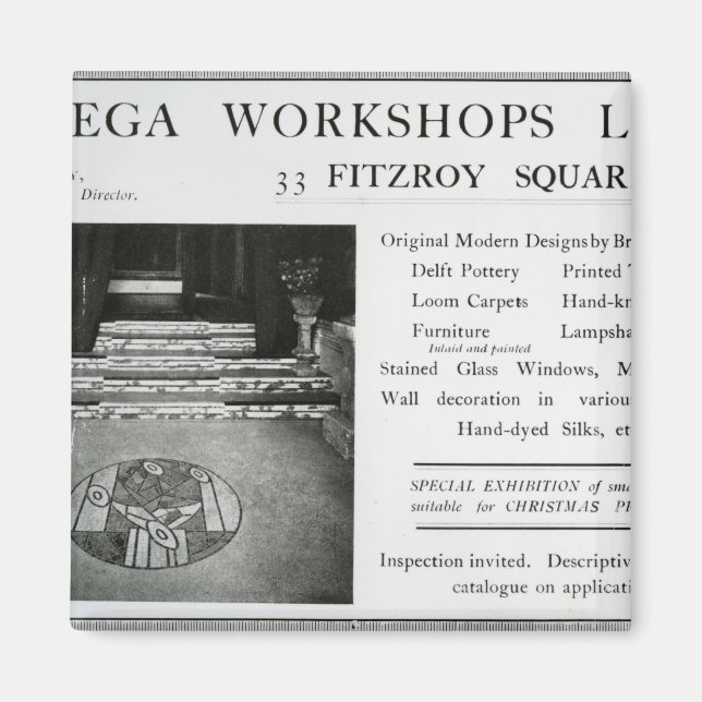 Annons till Omega Workshops Ltd Magnet (Framsidan)