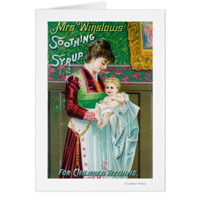 Annons till Winslows Soothing Syrup Hälsningskort (Framsidan)