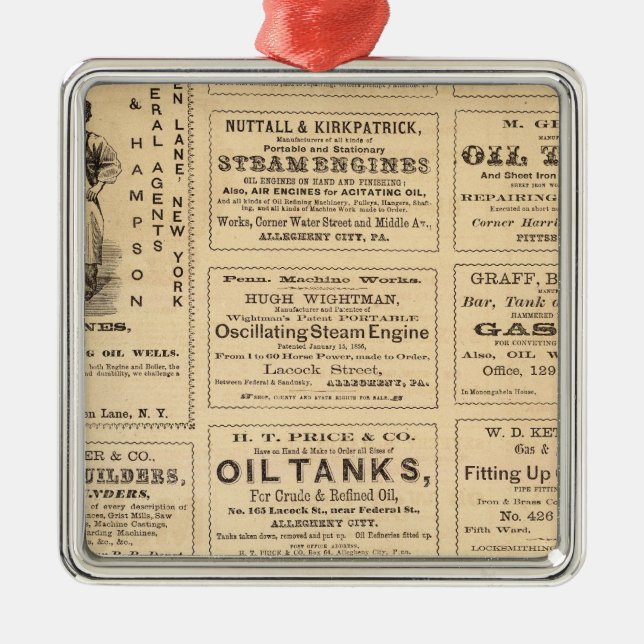 Annonser Julgransprydnad Metall (Framsidan)