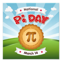 Annonsera din Pi Day Party, 14 mars
