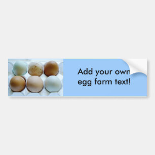 Annonsera ditt fritt spänner ägglantgården! bildekal