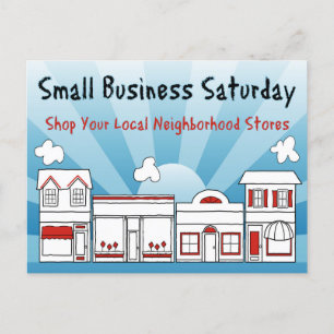 Annonsera försäljning! Small Business lördag Vykort