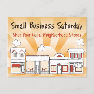 Annonsera försäljning! Small Business lördag Vykort