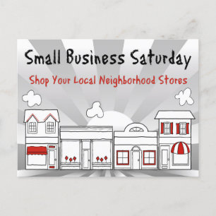 Annonsera försäljning! Small Business lördag Vykort