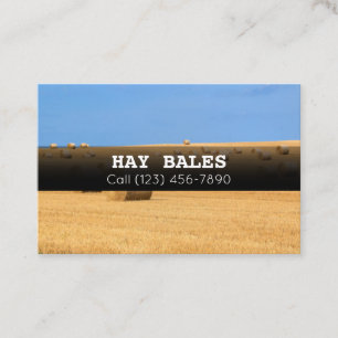 Annonsera Hay Bales for Sale Company Affärskort Visitkort