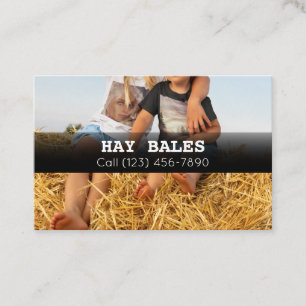Annonsera Hay Bales for Sale Company Affärskort Visitkort
