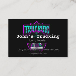 Annonsera Trucking Company Services Hauling Busine Visitkort