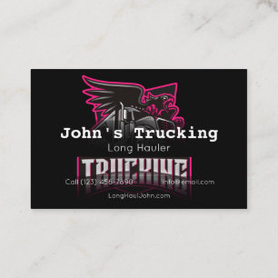 Annonsera Trucking Company Services Hauling Busine Visitkort