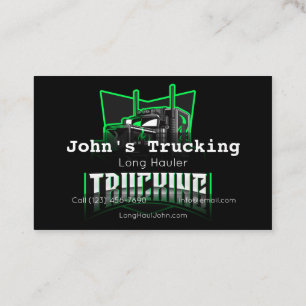 Annonsera Trucking Company Services Hauling Busine Visitkort