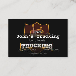 Annonsera Trucking Company Services Hauling Busine Visitkort