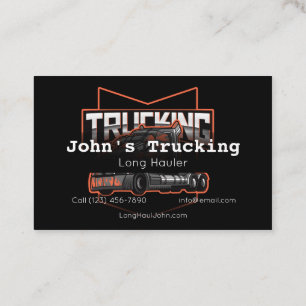 Annonsera Trucking Company Services Hauling Busine Visitkort