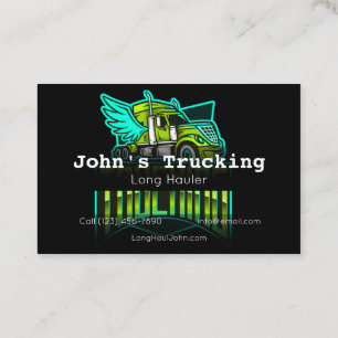 Annonsera Trucking Company Services Hauling Visitkort