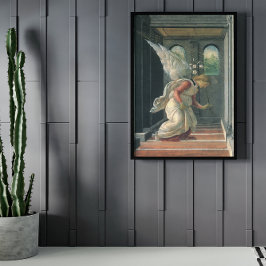 Annonsering (ängeldetalj) av Sandro Botticelli Poster
