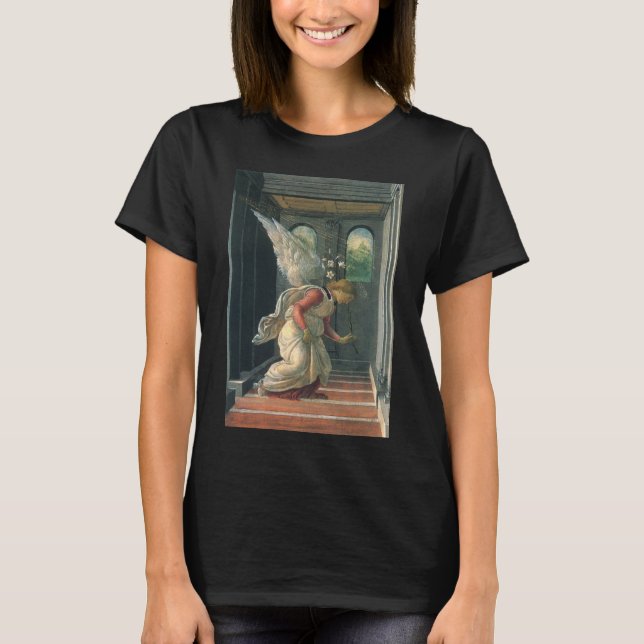 Annonsering (ängeldetalj) av Sandro Botticelli Tee Shirt (Framsida)