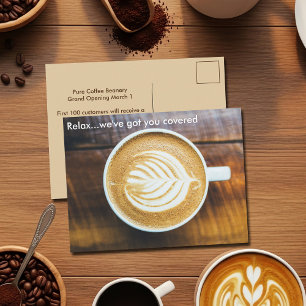 Annonsering av Anpassningsbarna för kaffesopar för Vykort