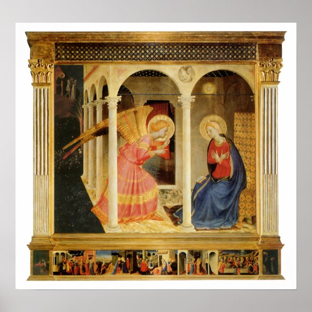 Annonsering av Fra Angelico, Renaissance Fine Art Poster (Framsidan)