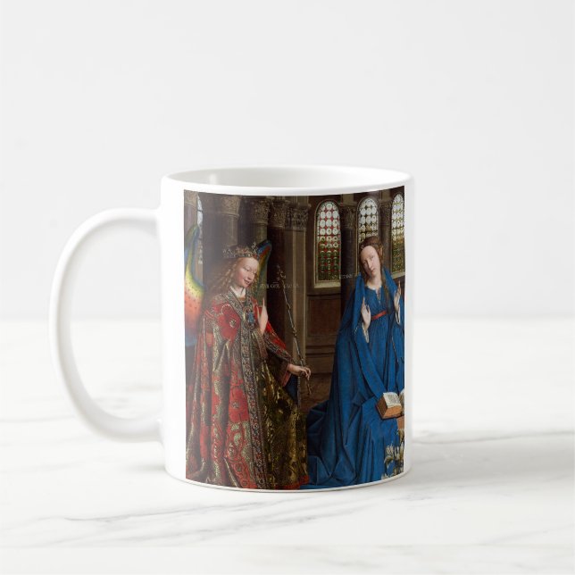Annonsering av Jan van Eyck Kaffemugg (Vänster)