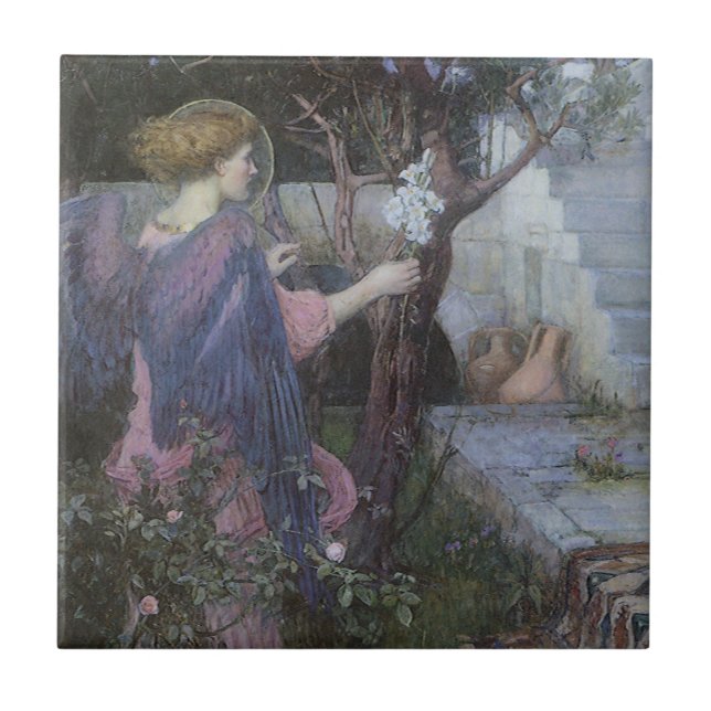Annonsering av John William Waterhouse Kakelplatta (Framsidan)