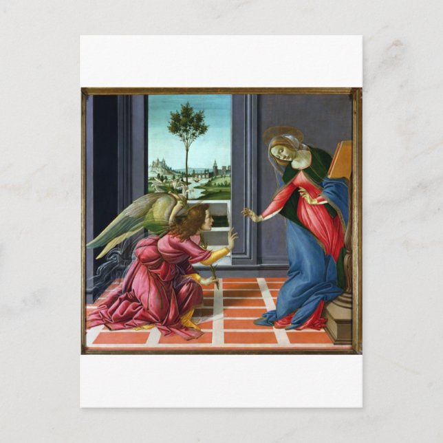 Annonsering av Sandro Botticelli Vykort (Framsida)