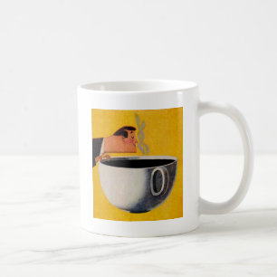 Annonsering av vintage-kaffe kaffemugg