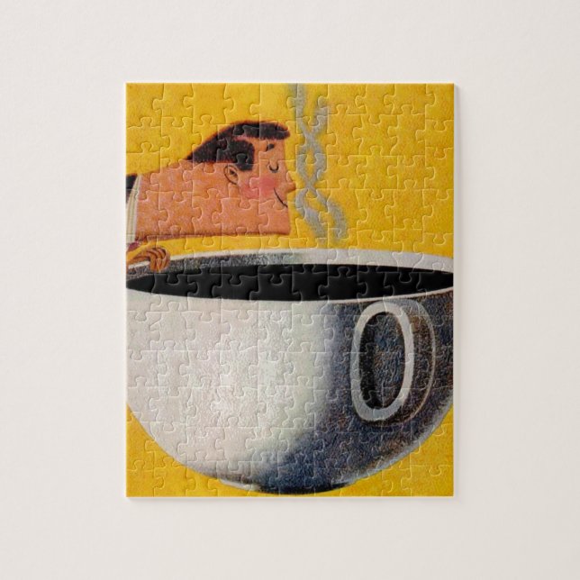 Annonsering av vintage-kaffe pussel (Vertikal)