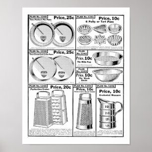 Annonsering av vintage Katalog - punkter och plane Poster