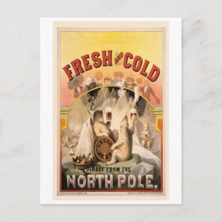 Annonsering av Vintagen för Noordpole BEER Ice KA Vykort