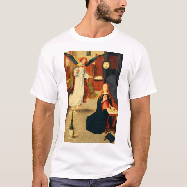 Annonsering av Virgin Mary av Gerard David T Shirt (Framsida)