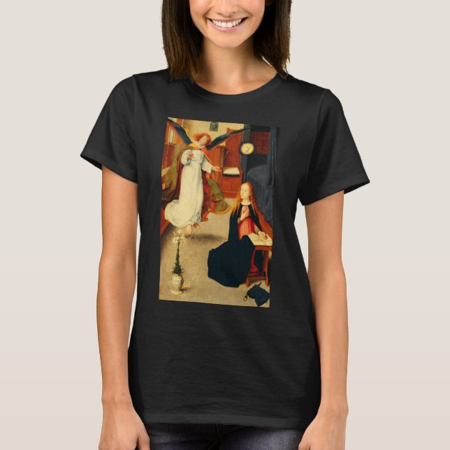 Annonsering av Virgin Mary av Gerard David T Shirt (Framsida)
