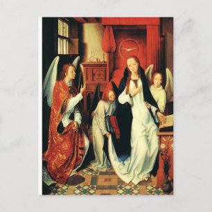 Annonsering av Virgin Mary av Hans Memling Vykort