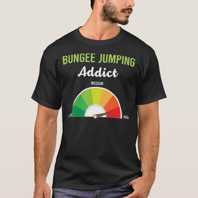 Annonsering Bungee Jumping T Shirt (Framsida)