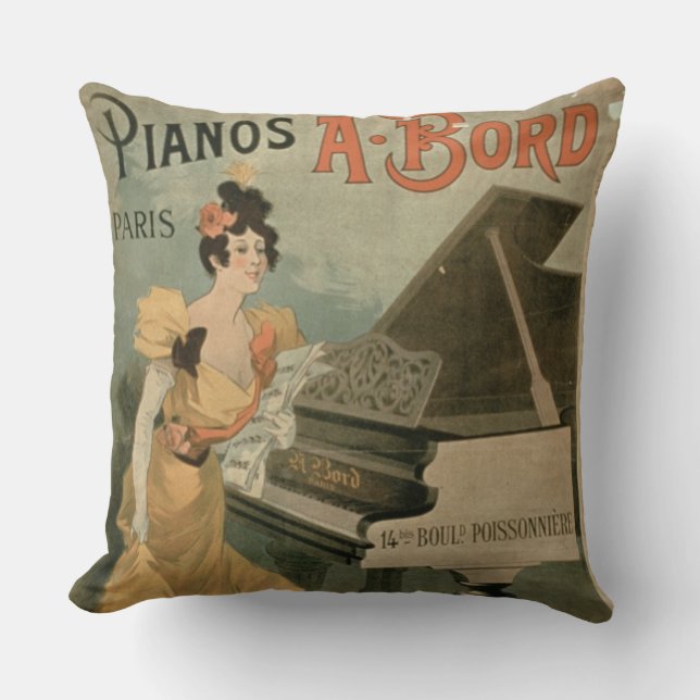 Annonsering för "A. Bord Piano, Paris" (färg Kudde (Framsida)