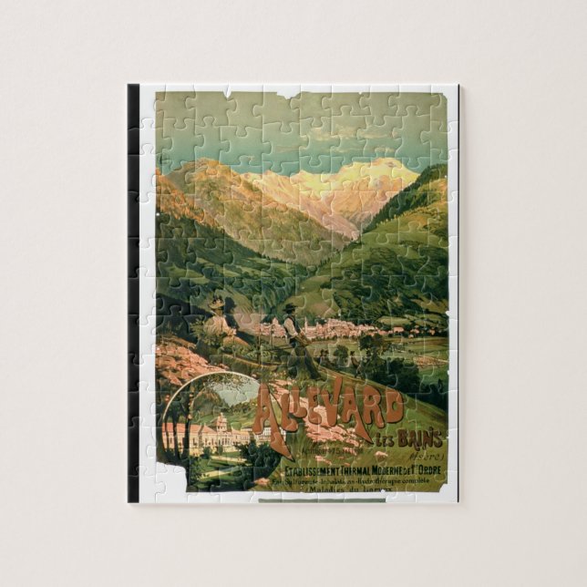 Annonsering för "Allevard Les Bains", Isere (col Pussel (Vertikal)