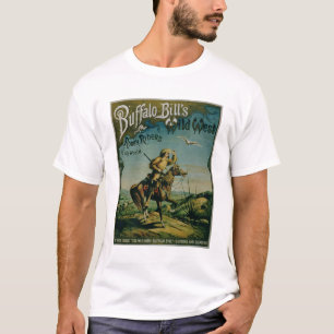 Annonsering för 'buffelräkning vilda western och tee shirt