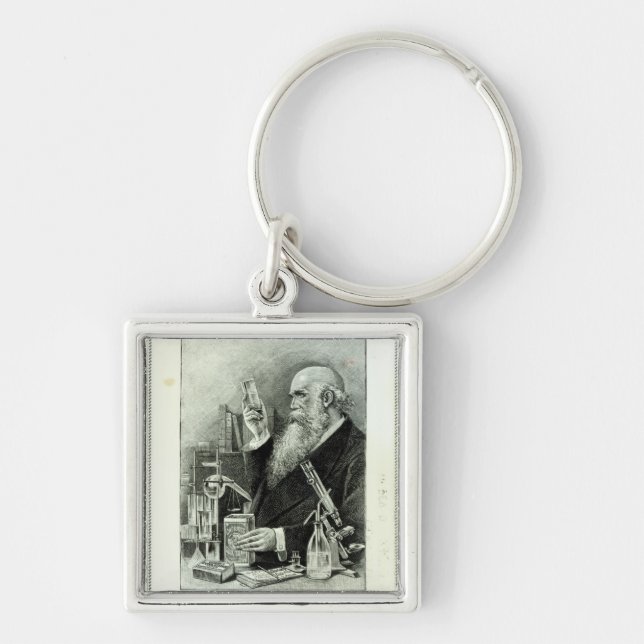 Annonsering för 'Cadburys Cocoa Fyrkantig Silverfärgad Nyckelring (Framsidan)