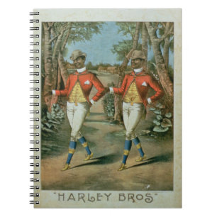 Annonsering för "de Harley bröderna (färgli Anteckningsbok Med Spiral