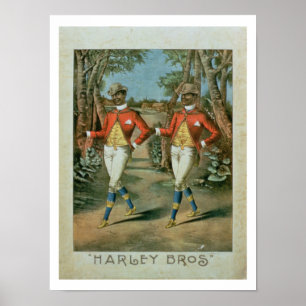 Annonsering för "de Harley bröderna (färgli Poster