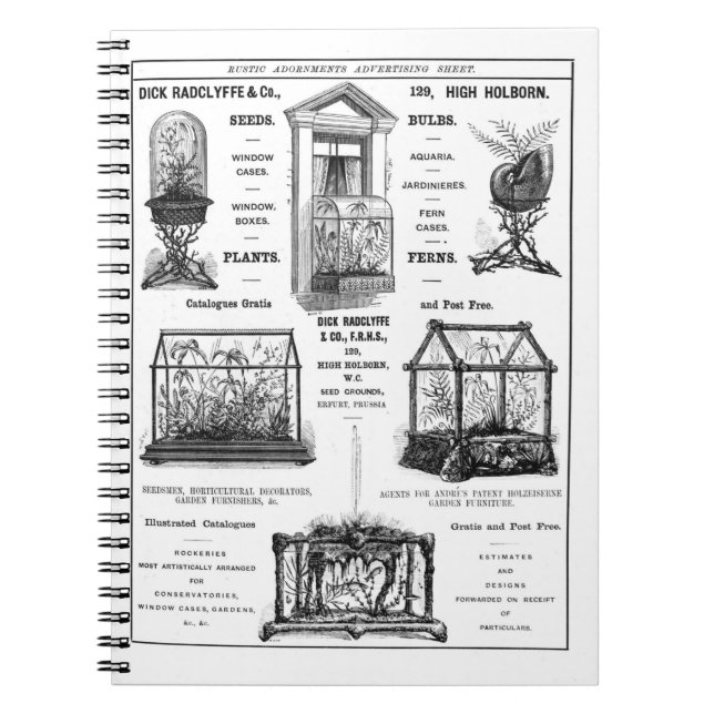 Annonsering för "deckaren Radclyffe & Co. ", Anteckningsbok Med Spiral (Framsidan)