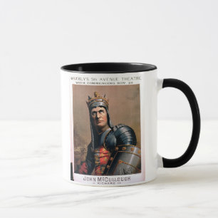 Annonsering för 'John McCullough som Richard III Mugg