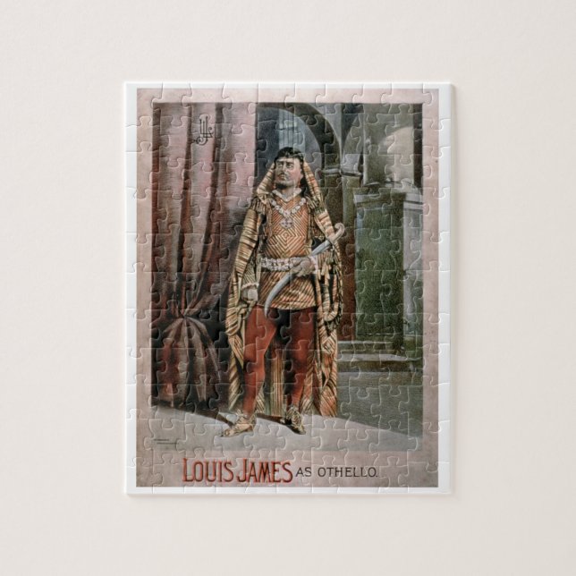 Annonsering för "Louis James som Othello" (färg Pussel (Vertikal)